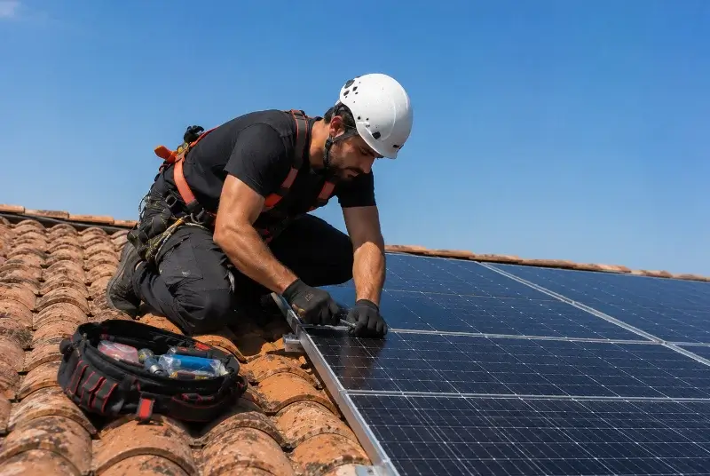 Maintenance et monitoring de panneaux solaires à Ginoles